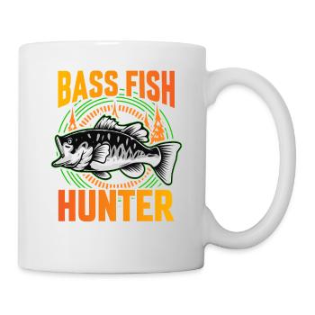 Bass Fish Hunter - Tasse - Weiß - Rechts