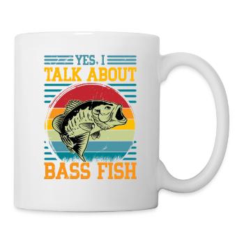 Ja, ich spreche von Bass Fish - Tasse - Weiß - Rechts