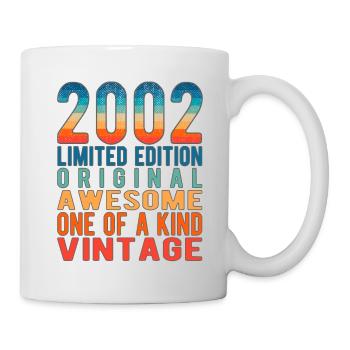 Limited Edition Since 2002 Birthday Vintage 2002 - Mug - white - Right