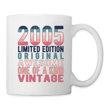 Edition limitée depuis 2005 Anniversaire Millésime 2005 - Mug blanc - blanc - Droite