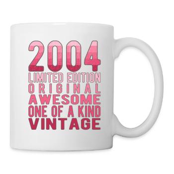 Edition limitée depuis 2004 Anniversaire Millésime 2004 - Mug blanc - blanc - Droite