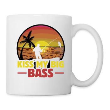 Küss meinen großen Bass - Tasse - Weiß - Rechts
