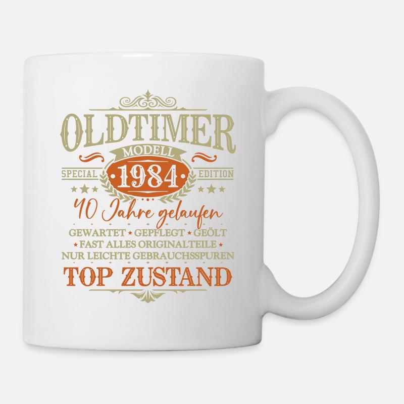 40. Geburtstag 40 Jahre Oldtimer Baujahr 1984 - Tasse - Weiß