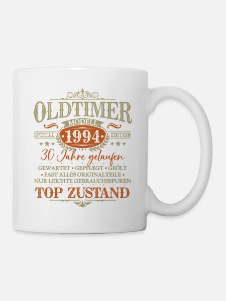 30. Geburtstag 30 Jahre Oldtimer Baujahr 1994 - Tasse - Weiß