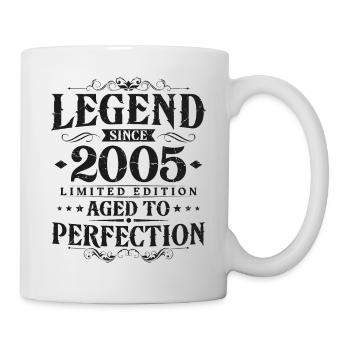 Légende depuis 2005 Vintage Born Anniversaire - Mug blanc - blanc - Droite