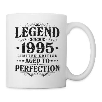 Légende depuis 1995 Vintage Né Anniversaire - Mug blanc - blanc - Droite