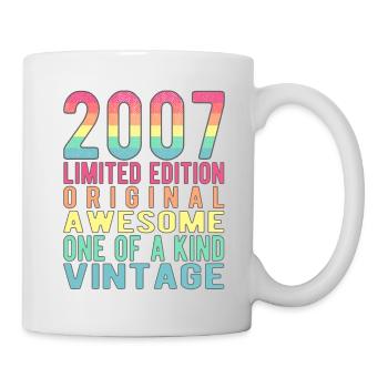 Limited Edition Since 2007 Birthday Vintage 2007 - Mug - white - Right