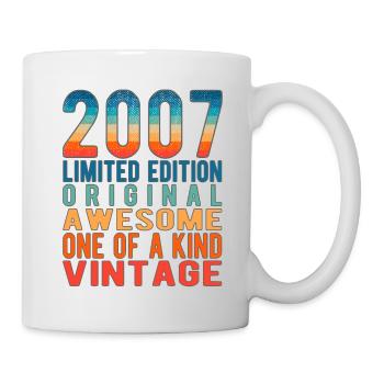 Limited Edition Since 2007 Birthday Vintage 2007 - Mug - white - Right