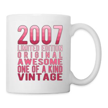 Limited Edition Since 2007 Birthday Vintage 2007 - Mug - white - Right