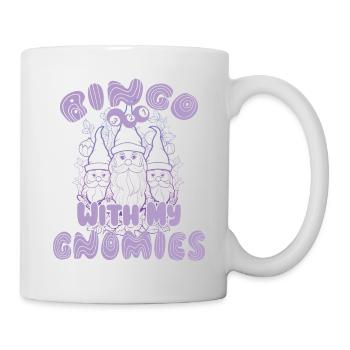 Bingo Mit Meinen Gnomies Lustiges Bingo - Tasse - Weiß - Rechts