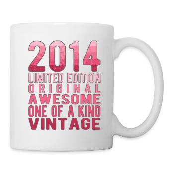 Limited Edition Since 2014 Birthday Vintage 2014 - Mug - white - Right