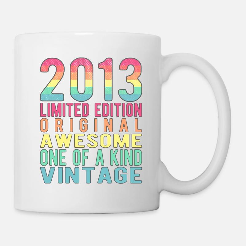 Limited Edition seit 2013 Geburtstag Vintage 2013 - Tasse - Weiß