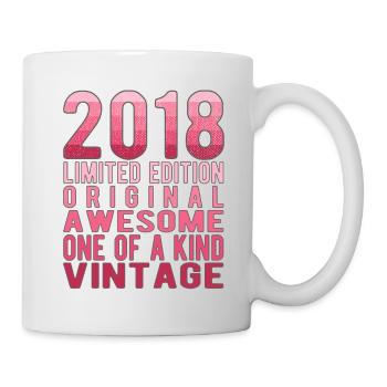 Limited Edition Since 2018 Birthday Vintage 2018 - Mug - white - Right