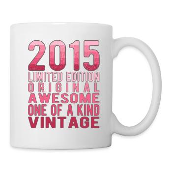 Edition Limitée Depuis 2015 Anniversaire Millésime 2015 - Mug blanc - blanc - Droite