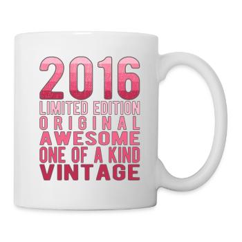 Edition limitée depuis 2016 Anniversaire Millésime 2016 - Mug blanc - blanc - Droite