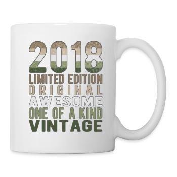 Limited Edition Since 2018 Birthday Vintage 2018 - Mug - white - Right