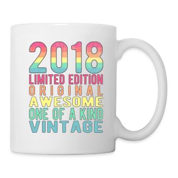 Limited Edition Since 2018 Birthday Vintage 2018 - Mug - white - Right