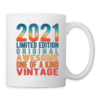 Limited Edition Since 2021 Birthday Vintage 2021 - Mug - white - Right