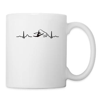Gymnaste avec bande de gymnastique rythmique - Mug blanc - blanc - Droite