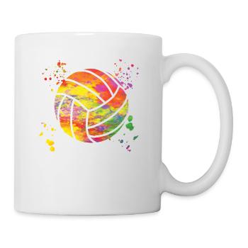 Volleyballspieler Kinder Beachvolleyball - Tasse - Weiß - Rechts