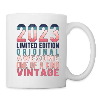 Limited Edition seit 2023 Geburtstag Vintage 2023 - Tasse - Weiß - Rechts