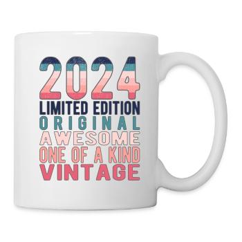 Edition limitée depuis 2024 Anniversaire Millésime 2024 - Mug blanc - blanc - Droite