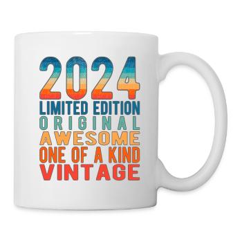 Edition limitée depuis 2024 Anniversaire Millésime 2024 - Mug blanc - blanc - Droite