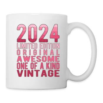 Edition limitée depuis 2024 Anniversaire Millésime 2024 - Mug blanc - blanc - Droite