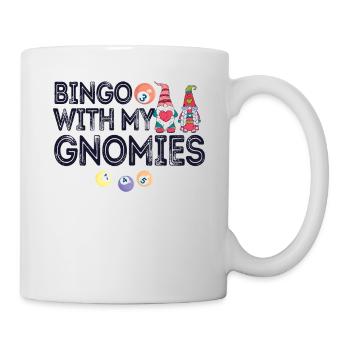 Bingo Mit Meinen Gnomies Lustiges Bingo - Tasse - Weiß - Rechts