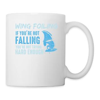 Flügel Folie Wingsurfing Folie Flügel - Tasse - Weiß - Rechts