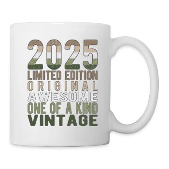 Edition limitée depuis 2025 Anniversaire Millésime 2025 - Mug blanc - blanc - Droite