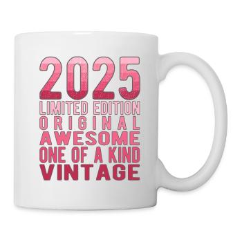 Edition limitée depuis 2025 Anniversaire Millésime 2025 - Mug blanc - blanc - Droite