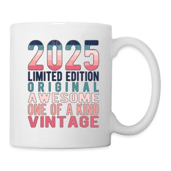 Edition limitée depuis 2025 Anniversaire Millésime 2025 - Mug blanc - blanc - Droite