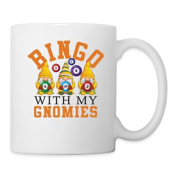 Bingo With My Gnomies Funny Bingo - Mug - white - Right