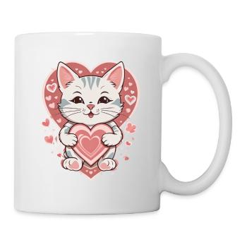 Love Cat , Katze - Mug - white - Right
