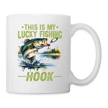This is my lucky fishing Hook - Mug - white - Right