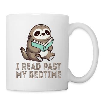 I read after bedtime read sloth - Mug - white - Right