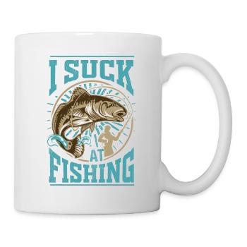 Je suis nul en pêche - Mug blanc - blanc - Droite