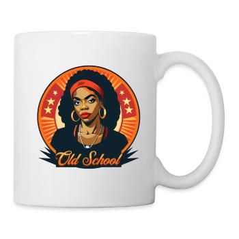 Nice Retro vintage Design im 90er Jahre styl. - Tasse - Weiß - Rechts