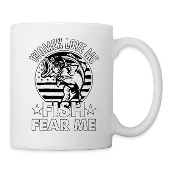 Women love Me Fish fear me - Mug - white - Right