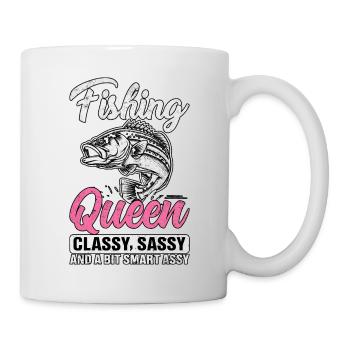 Angelkönigin Cassy frech und ein bisschen frech - Tasse - Weiß - Rechts