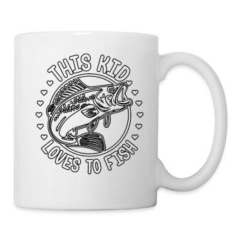 This Kid loves to fish - Mug - white - Right