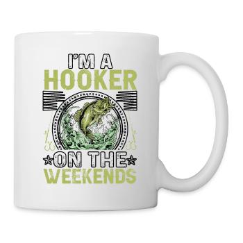 Ich bin ein Hooke an den Wochenenden - Tasse - Weiß - Rechts