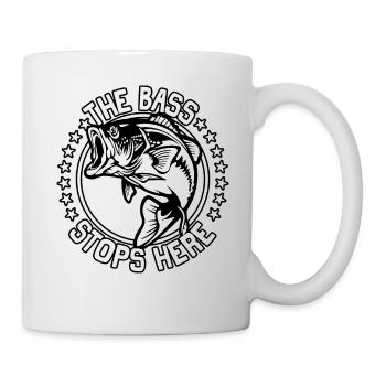La basse s’arrête ici - Mug blanc - blanc - Droite