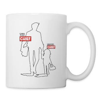 Lustiges Papa-Tochter-Design - Tasse - Weiß - Rechts