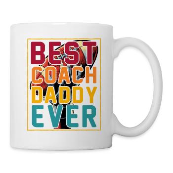 Bester Coach Daddy aller Zeiten - Tasse - Weiß - Rechts