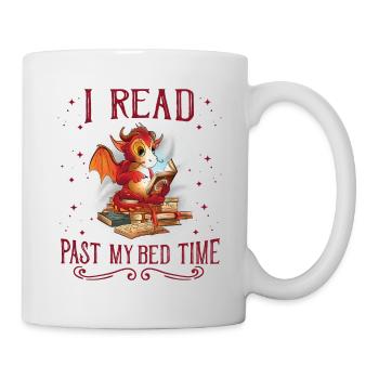 I read after bedtime read dragon - Mug - white - Right