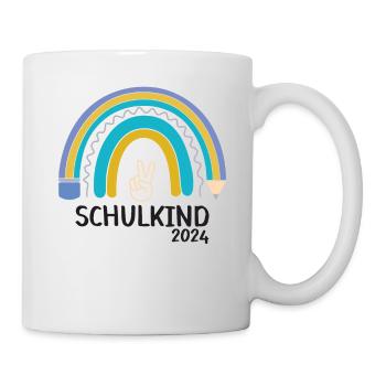 Back to school First day of school school child 2024 - Mug - white - Right