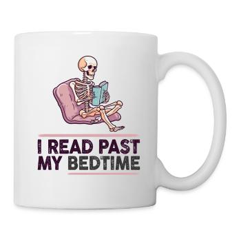 I read skeleton after bedtime - Mug - white - Right
