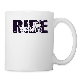Fahrrad Fahren Cargobike - Tasse - Weiß - Rechts